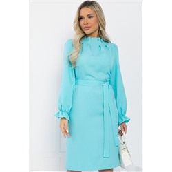 Платье Яркий акцент (голубое) П12963-36М