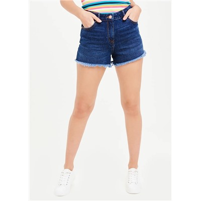 Raw Hem Denim Shorts