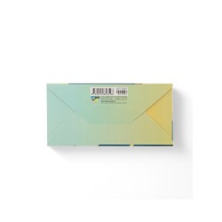 Конверт для денег «Юбилей 55» сине-зелёный, глиттер, 8 × 16,5 см