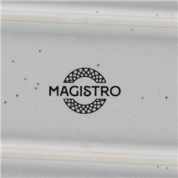 Блюдо Magistro Urban, 450 мл, 24×13.7×2.7 см, овальное, фарфор, белое