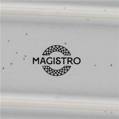 Блюдо Magistro Urban, 450 мл, 24×13.7×2.7 см, овальное, фарфор, белое