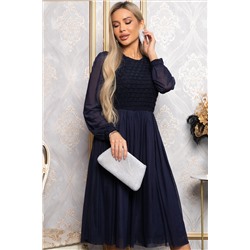 Платье Игра теней (синее) П14860-3М