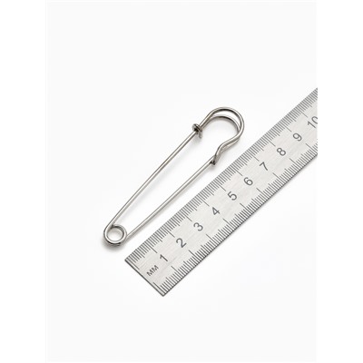 Булавка 8×1.5 см (набор 2 шт.), СМ-208, цвет серебра