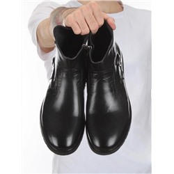 01-H9028-B36-SW3 BLACK Ботинки демисезонные мужские (натуральная кожа)