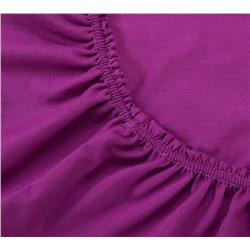 Простыня трикотажная на резинке фиолетовый Текс-Дизайн