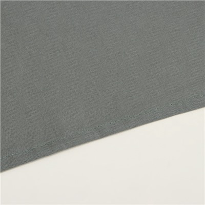 Простыня на резинке SL Home Cotton 140*200+30 см, цв.темно-зеленый, 100% жатый хлопок
