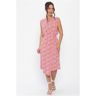 Платье Хьюми (красно-белое) П13935-35М