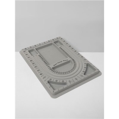 Подставка универсальная для украшений QF «Трафарет», 24×32.5×1.5 см, серая