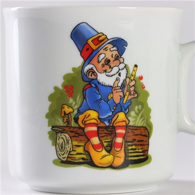 Набор посуды детский Добрушский завод «Лесовичок», 3 предмета: кружка, миска, тарелка, фарфор, белый, рисунок МИКС