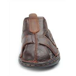 P2322-10 BROWN Тапочки мужские (натуральная кожа)