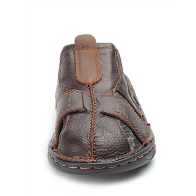 P2322-10 BROWN Тапочки мужские (натуральная кожа)
