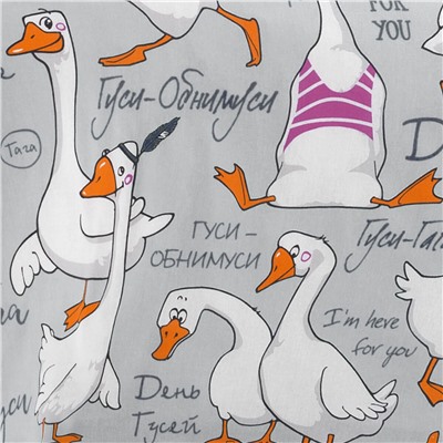 КПБ Гуси-гагатуси серый яселька Трейд