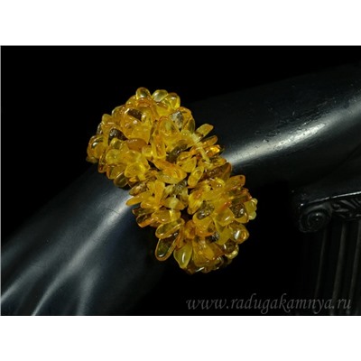 Браслет янтарный плетение лимонный, зеленый.