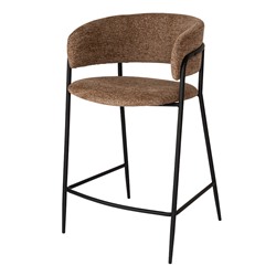 Стул полубарный Helning, мягкий шенилл, светло-коричневый