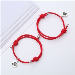 BS781-02 Парные браслеты Ом, цвет красный