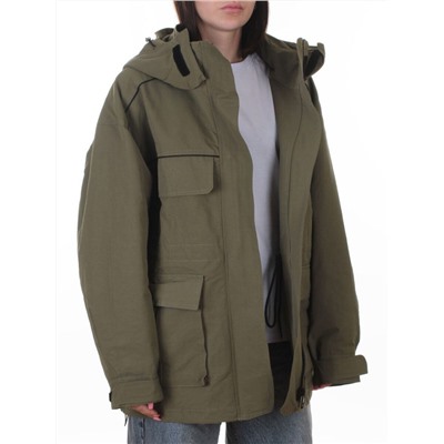 3101 GREEN Куртка демисезонная женская (100 гр. холлофайбер)