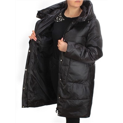 S21122 BLACK Куртка зимняя женская облегченная Y SILK TREE (150 гр. холлофайбер)