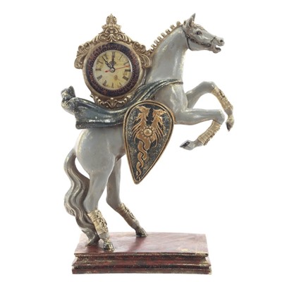 GAEM Фигурка декоративная "Лошадь" с часами D8см, (AAx1 н/п), L31,5 W14 H45,5 см