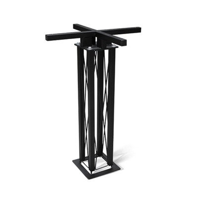 Стол SHT-TU5-BS1/TT55 80/80 МДФ/АБС-пластик
                        чёрный муар / чёрный