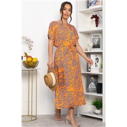 Платье Вистерия (оранжевое) П13947-5М