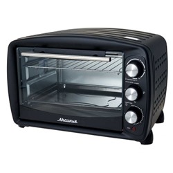 Эл. духовка АКСИНЬЯ КС-5700 ЧЕРНАЯ 36л 1750 Вт,2 нагрев.элем.,1 противень,решетка, таймер, термостат