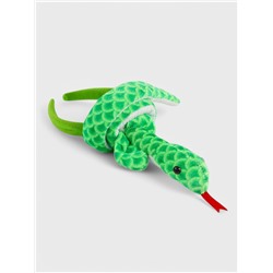 Ободок для волос «Змея», зелёный