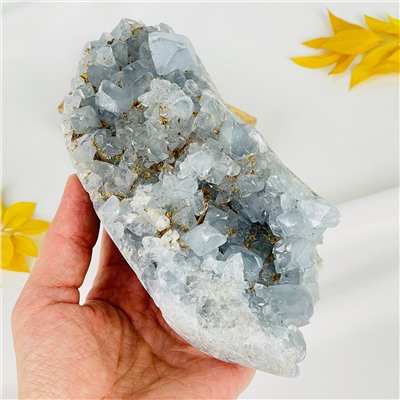 Радуга Самоцветов Друза Целестина на подставке