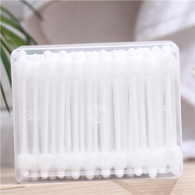 Ватные палочки «Солнце и луна» для детей с ограничителем, 60 шт.