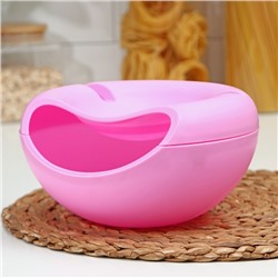 Тарелка с подставкой для телефона для семечек и орехов, 20×11 см, пластик, МИКС