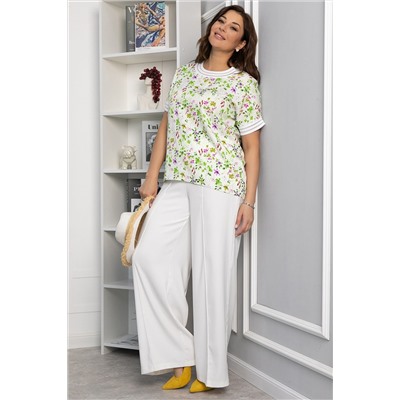 Блуза Лаванда (молочная) Б13818-1М