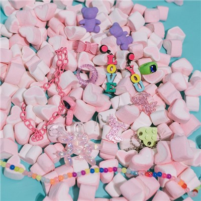 Серьги акриловые «Признание» LOVE YOU, цветные