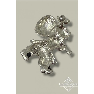 Брошь новогодняя "дед мороз" БР4 модель БРО/20