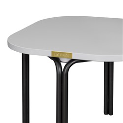 Столик кофейный Ror, 50х50 см, черный/серый