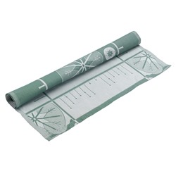 Салфетка из хлопка зеленого цвета с рисунком Ледяные узоры из коллекции New Year Essential, 53х53см