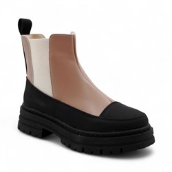 Ботинки G15-8М черно-бежевые