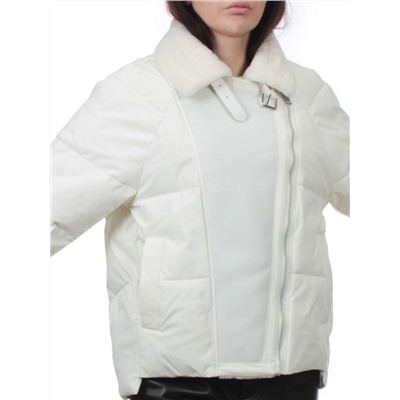 S24-163 MILK Куртка демисезонная женская (100 гр. холлофайбер)