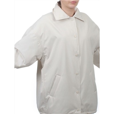 H24-216 LT. BEIGE Куртка демисезонная женская (100 гр. синтепон)