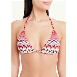 Zig Zag Lace Triangle Bikini Top