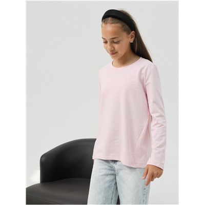 Лонгслив детский "Школьный" Розовый