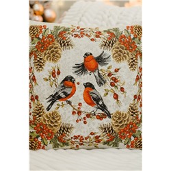 Наволочка 45х45 Три снегиря