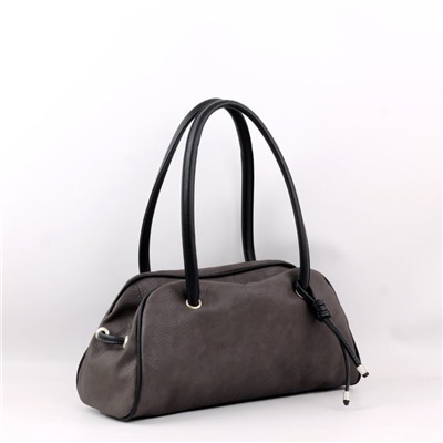 Сумка 501 итальянский серый+черный НОВИНКА