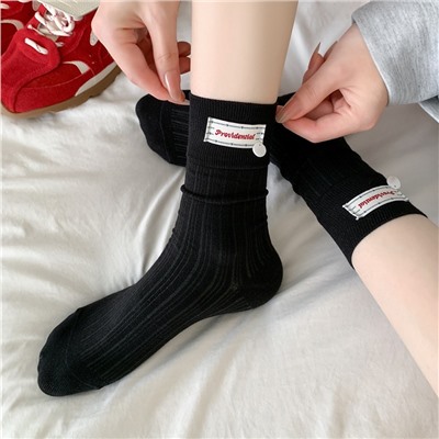 Autumn cotton summer knee socks, shoes, Korean style, mid-length