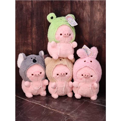 Мягкая игрушка "Pig masquerade", grey, 30 см