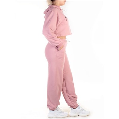 Y316 PINK Спортивный костюм женский (100% хлопок)