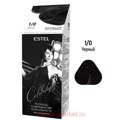 ESTEL Celebrity Краска-уход для волос тон1/0 черный