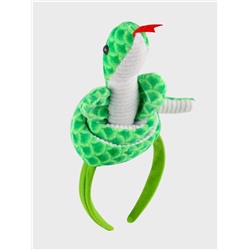 Ободок для волос «Змея», зелёный