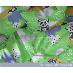 КПБ Панды зелёный яселька