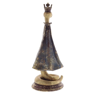 Фигурка декоративная с часами"Змея" (LR44х1 н/п), L11 W9 H24 см