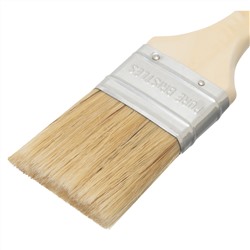 Кисть плоская "Евро" 2", натуральная щетина, деревянная ручка MTX