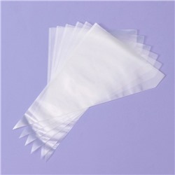 Кондитерские мешки одноразовые Доляна, 30 мкм, 27×17 см (размер S), 100 шт.